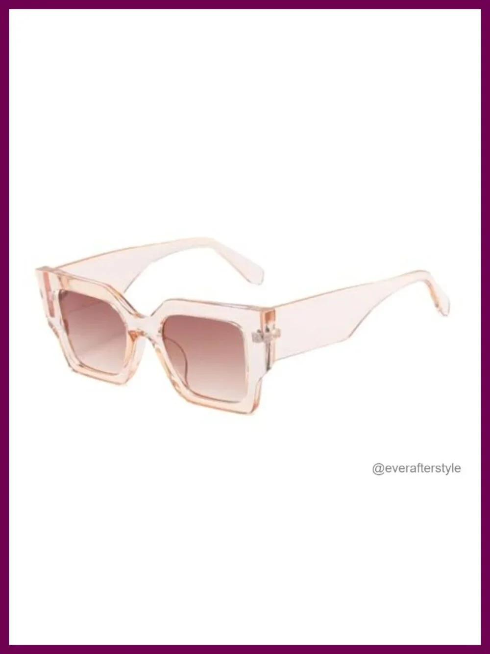 Oversized Square Sunglasses for Women UV400 Protection Retro Cat Eye